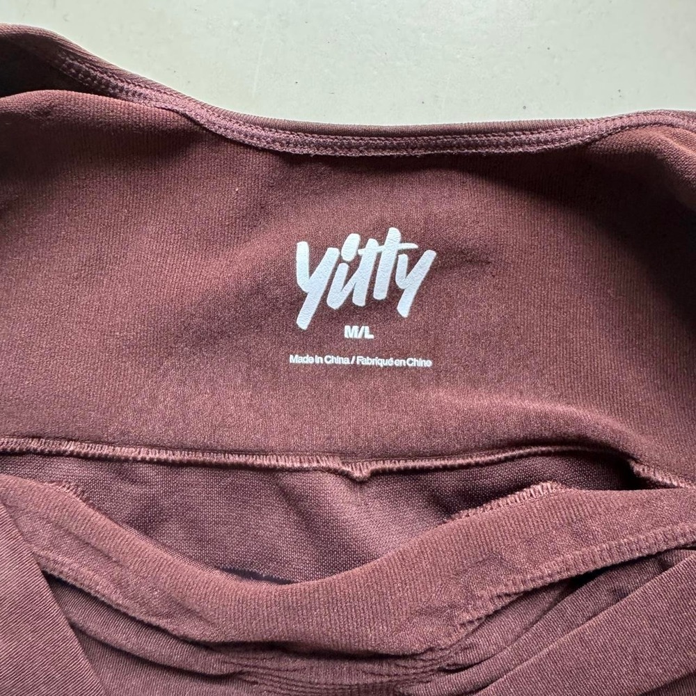 Yitty Brown Bra Women's Size M/L Wireless Stretch Lift Bralette Shapewear - Picture 5 of 7